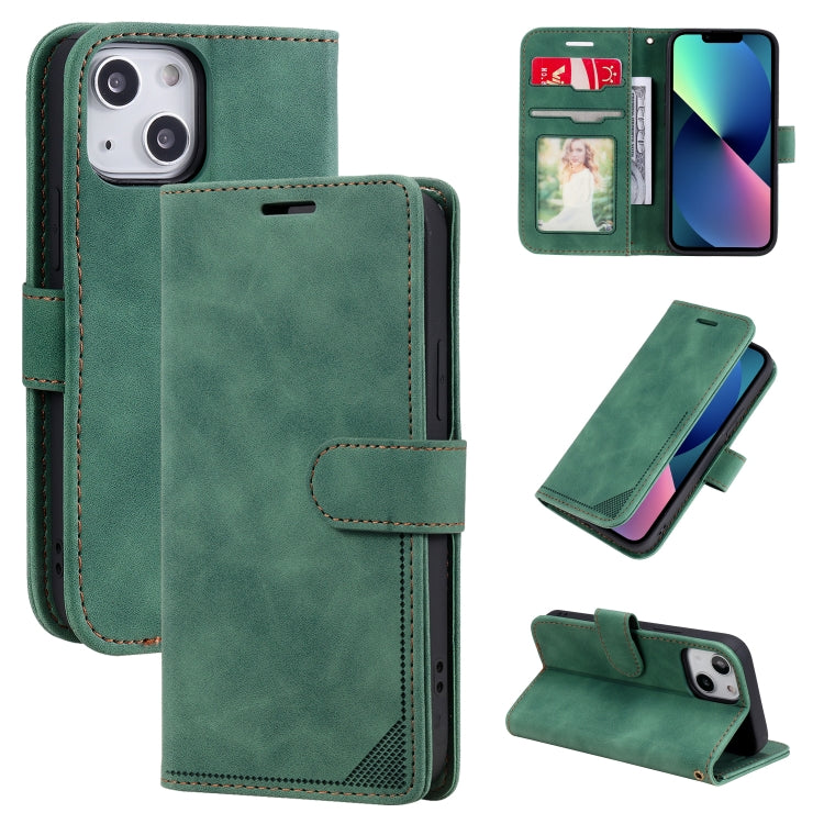 For iPhone 13 mini Skin Feel Anti-theft Brush Horizontal Flip Leather Phone Case For iPhone13 mini