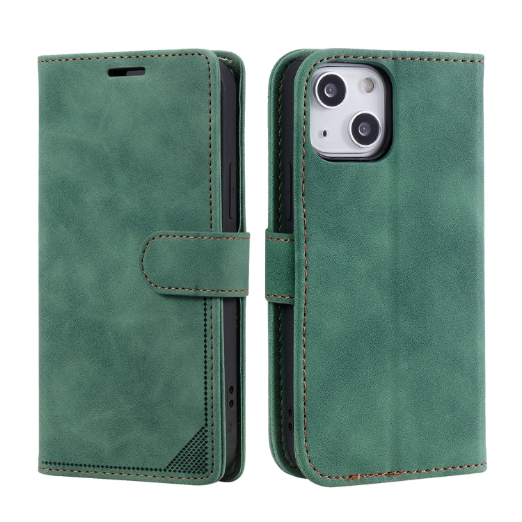 For iPhone 13 mini Skin Feel Anti-theft Brush Horizontal Flip Leather Phone Case For iPhone13 mini
