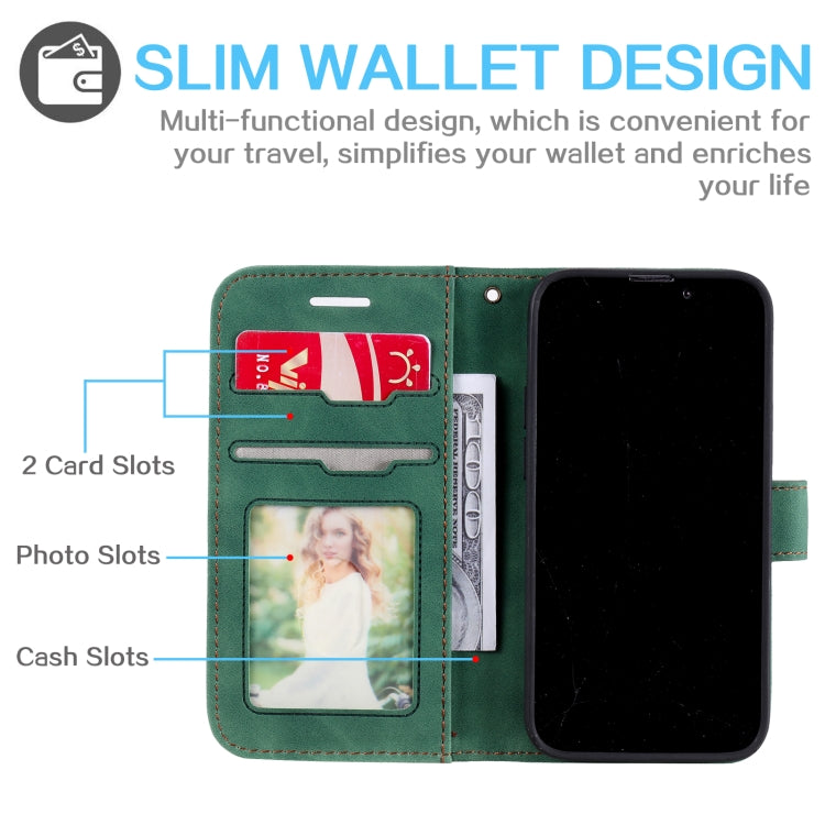 For iPhone 13 mini Skin Feel Anti-theft Brush Horizontal Flip Leather Phone Case For iPhone13 mini