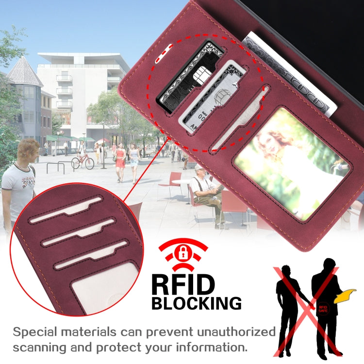 For iPhone 13 mini Skin Feel Anti-theft Brush Horizontal Flip Leather Phone Case For iPhone13 mini