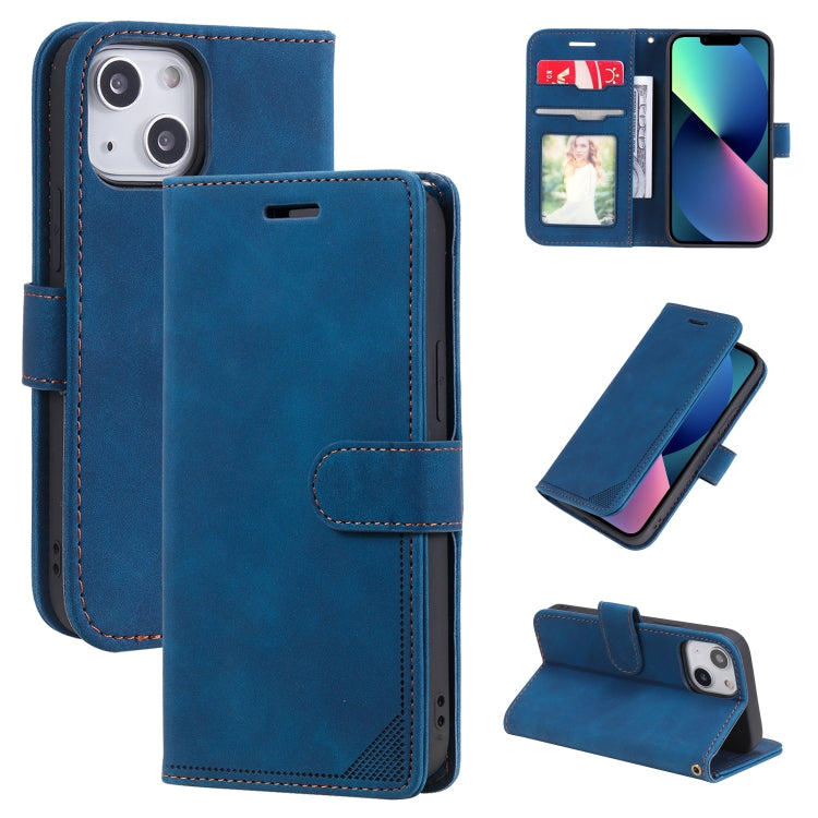For iPhone 13 mini Skin Feel Anti-theft Brush Horizontal Flip Leather Phone Case For iPhone13 mini