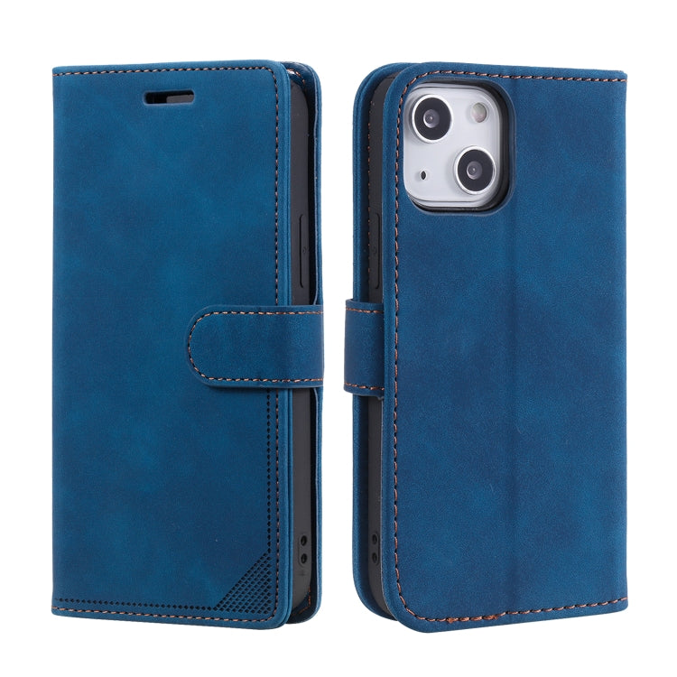 For iPhone 13 mini Skin Feel Anti-theft Brush Horizontal Flip Leather Phone Case For iPhone13 mini