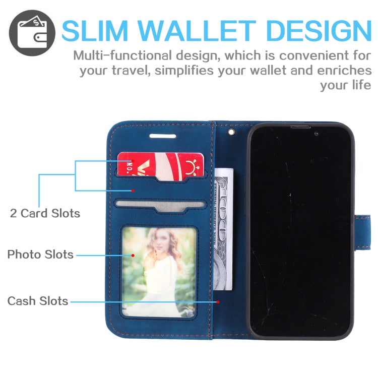 For iPhone 13 mini Skin Feel Anti-theft Brush Horizontal Flip Leather Phone Case For iPhone13 mini