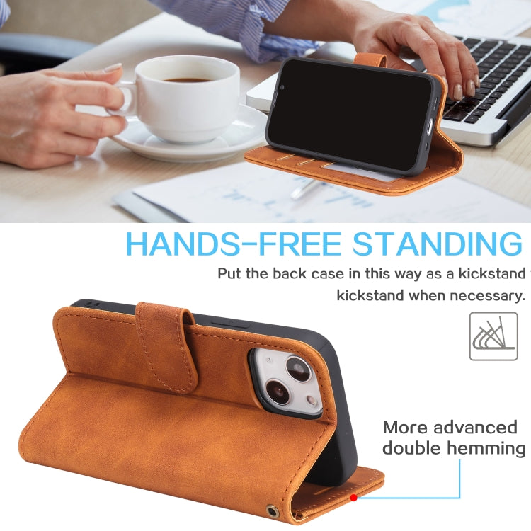 For iPhone 12 mini Skin Feel Anti-theft Brush Horizontal Flip Leather Phone Case