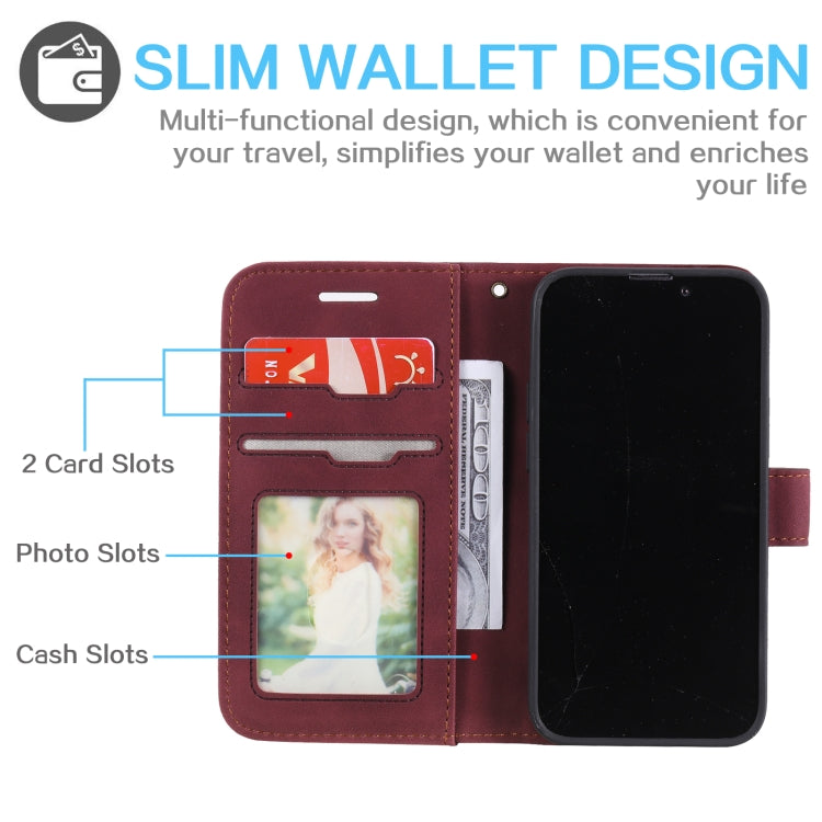 For iPhone 12 mini Skin Feel Anti-theft Brush Horizontal Flip Leather Phone Case