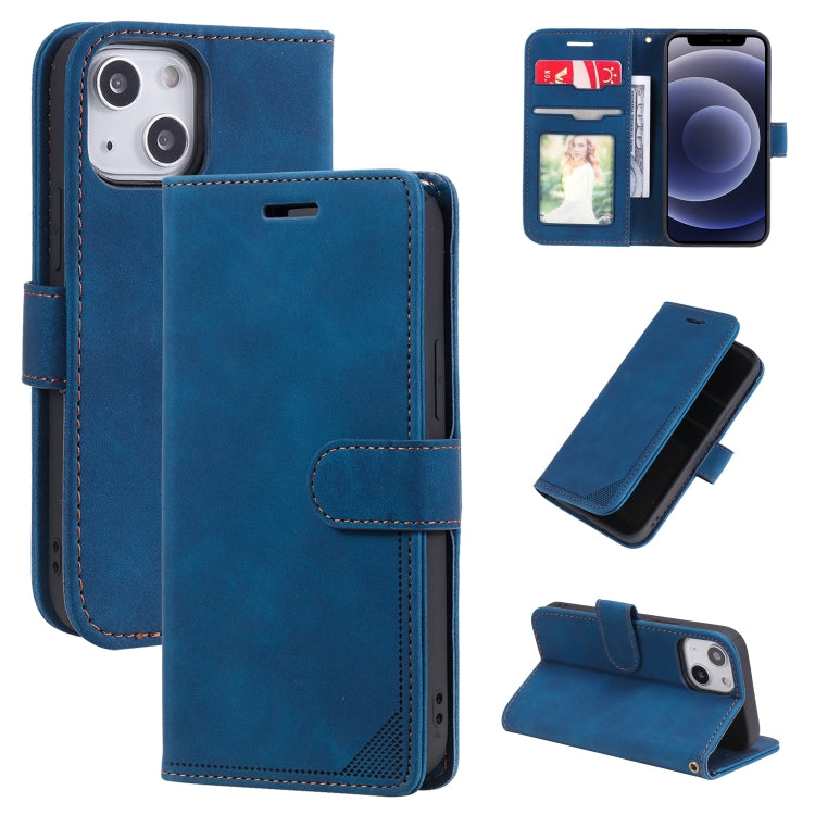 For iPhone 12 mini Skin Feel Anti-theft Brush Horizontal Flip Leather Phone Case