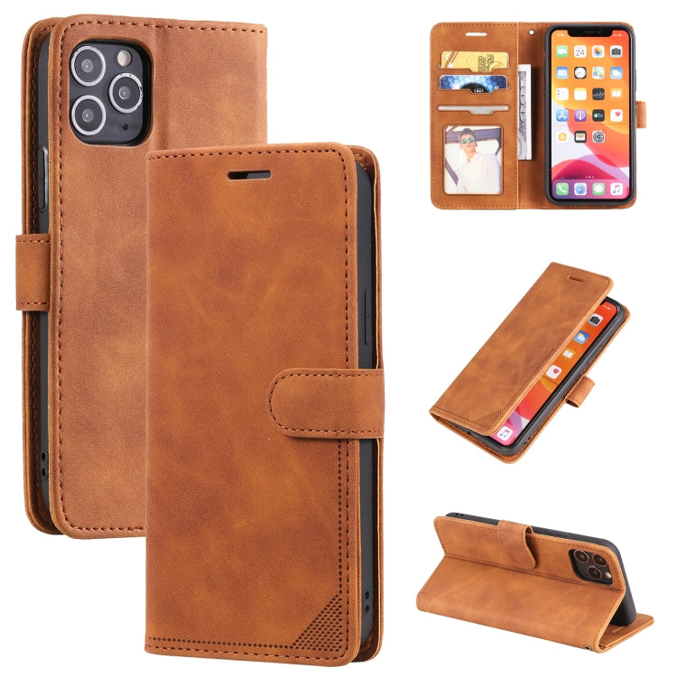 Skin Feel Anti-theft Brush Horizontal Flip Leather Phone Case For iPhone 11 Pro