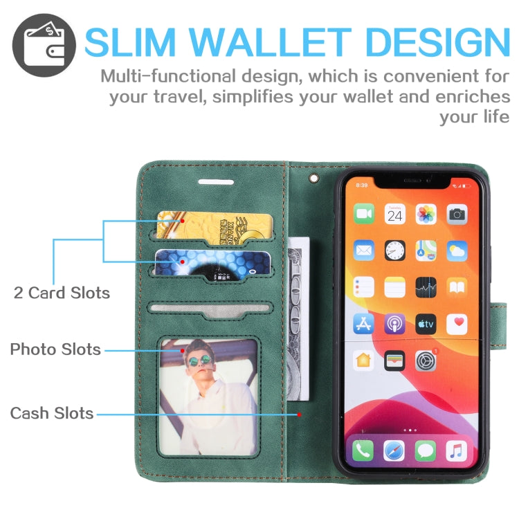 Skin Feel Anti-theft Brush Horizontal Flip Leather Phone Case For iPhone 11 Pro