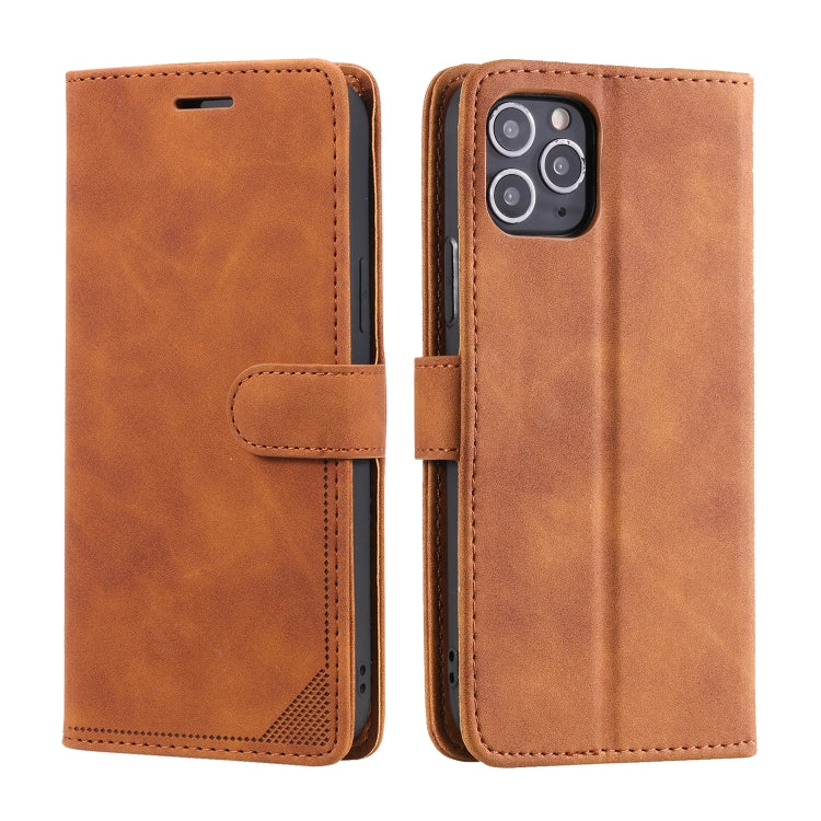 Skin Feel Anti-theft Brush Horizontal Flip Leather Phone Case For iPhone 11