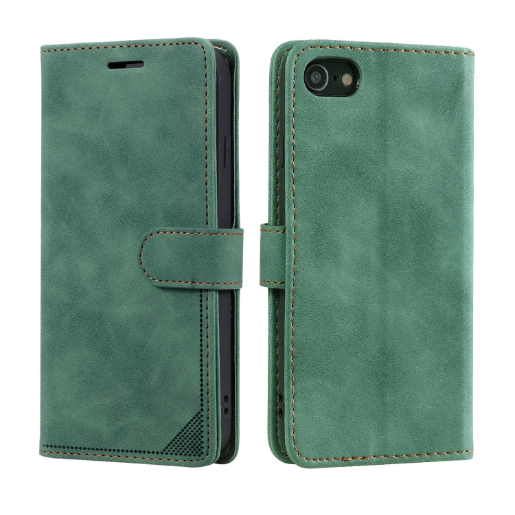 For iPhone SE 2022 / SE 2020 / 8 / 7 Skin Feel Anti-theft Brush Horizontal Flip Leather Phone Case