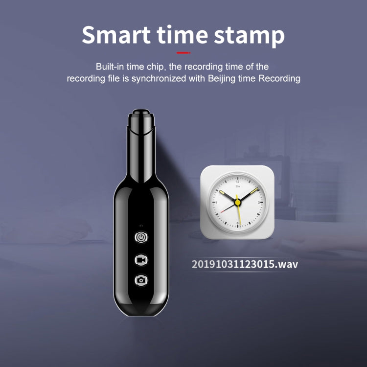 D3 AI Smart High-definition Noise Reduction Voice Recorder, Capacity:8GB(Black)