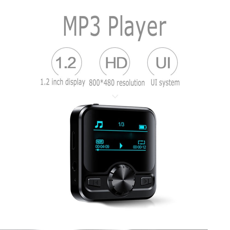 M9 AI Intelligent High-definition Noise Reduction Voice Control Recorder Ebook Bluetooth MP3 Player, Capacity:32GB(Black)