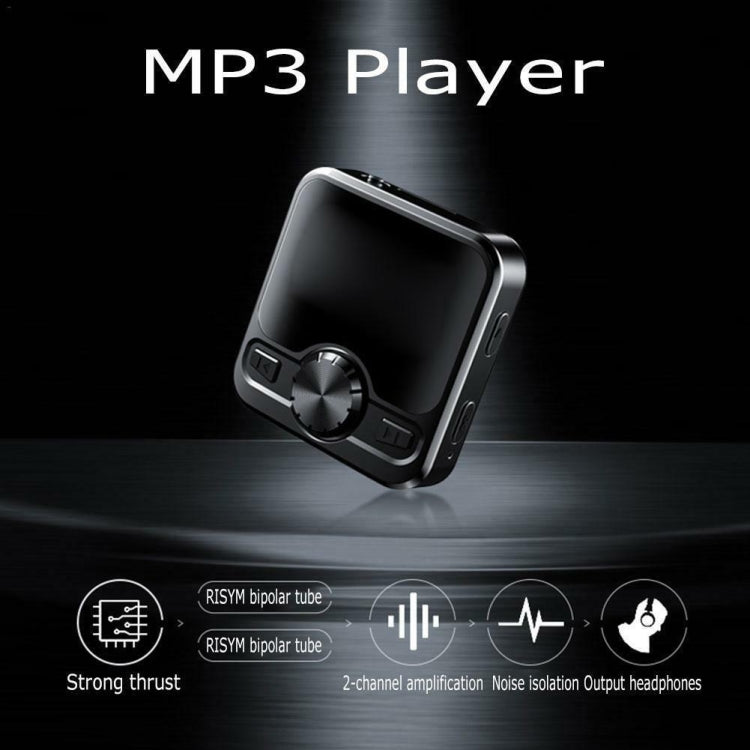 M9 AI Intelligent High-definition Noise Reduction Voice Control Recorder Ebook Bluetooth MP3 Player, Capacity:32GB(Black)