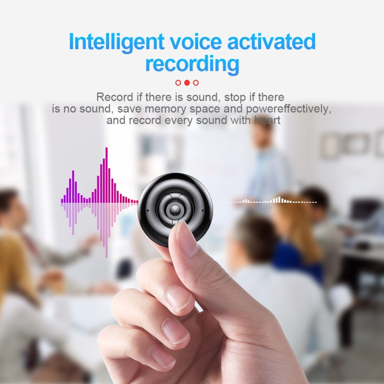 Q38 AI Intelligent High-definition Noise Reduction Voice Control Recorder, Capacity:8GB(Black)