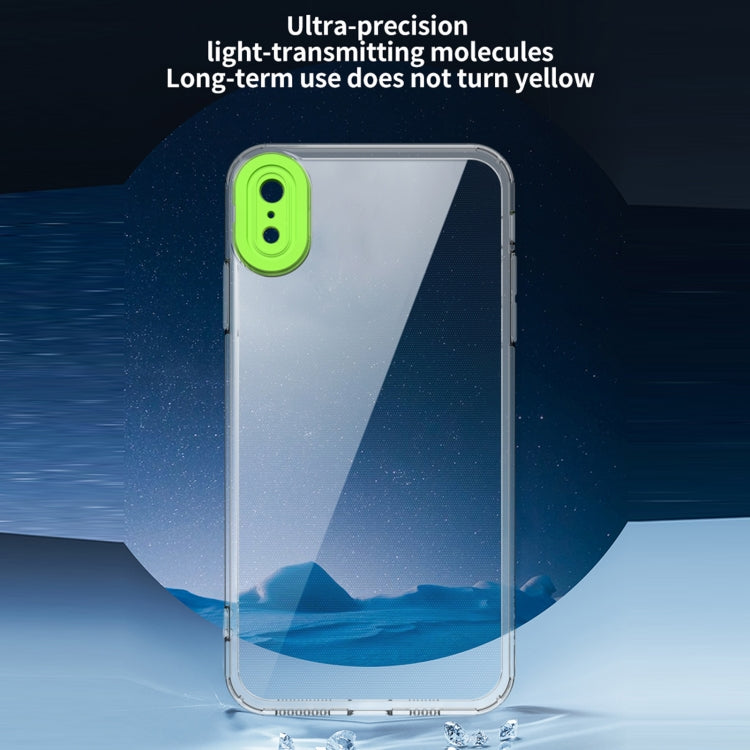 For iPhone XR Transparent Candy TPU Phone Case
