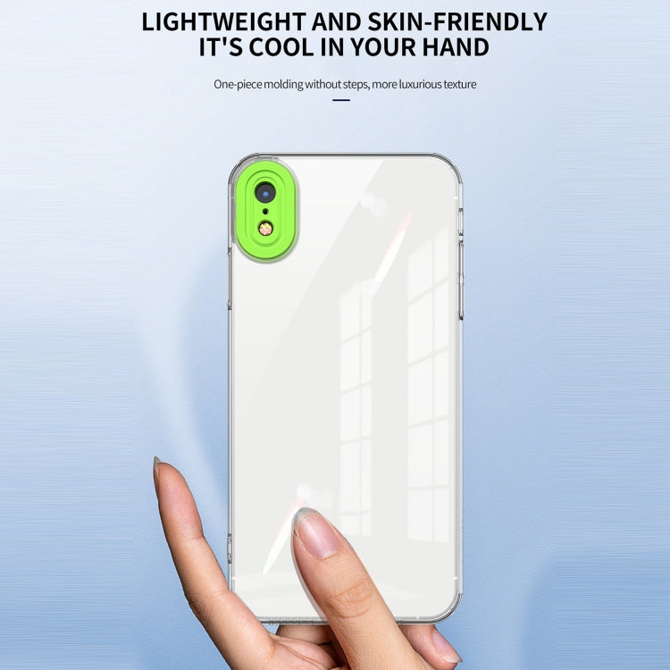For iPhone XR Transparent Candy TPU Phone Case