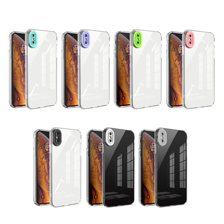 For iPhone XS Max Transparent Candy TPU Phone Case