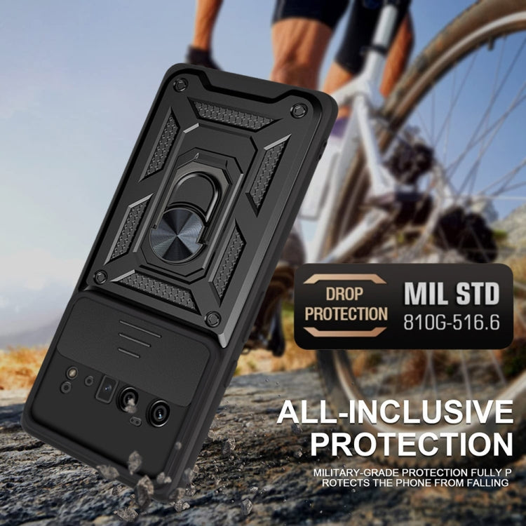 For Google Pixel 6 Pro Sliding Camera Cover Design TPU+PC Phone Protective Case