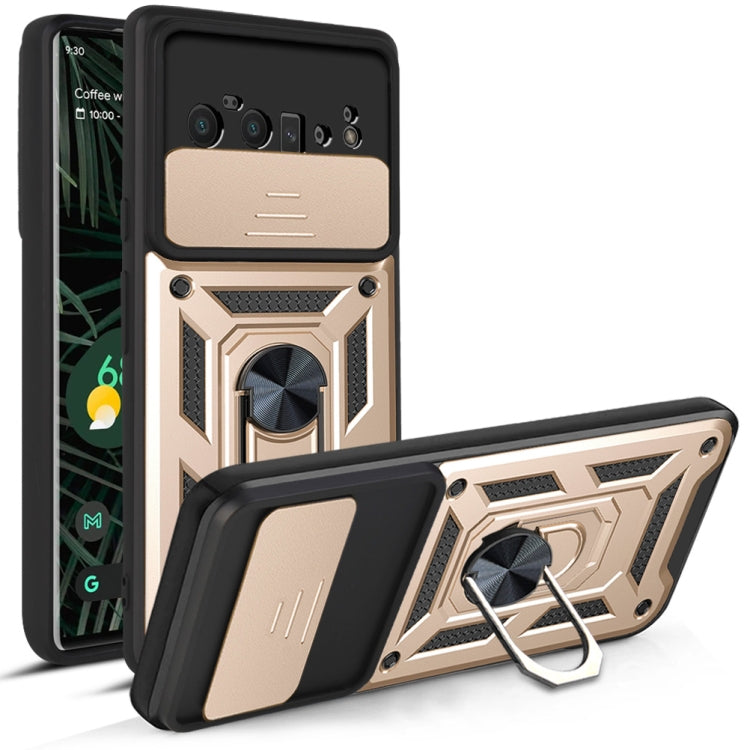 For Google Pixel 6 Pro Sliding Camera Cover Design TPU+PC Phone Protective Case