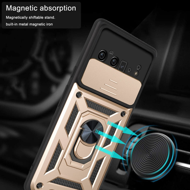 For Google Pixel 6 Pro Sliding Camera Cover Design TPU+PC Phone Protective Case