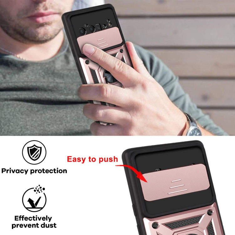 For Google Pixel 6 Pro Sliding Camera Cover Design TPU+PC Phone Protective Case