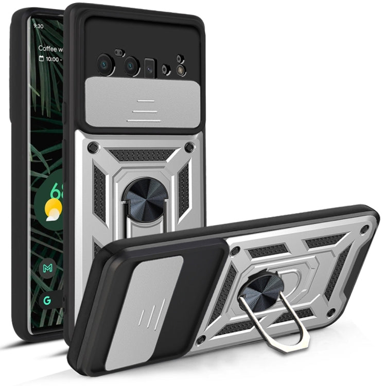 For Google Pixel 6 Pro Sliding Camera Cover Design TPU+PC Phone Protective Case