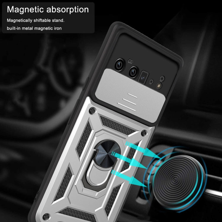 For Google Pixel 6 Pro Sliding Camera Cover Design TPU+PC Phone Protective Case