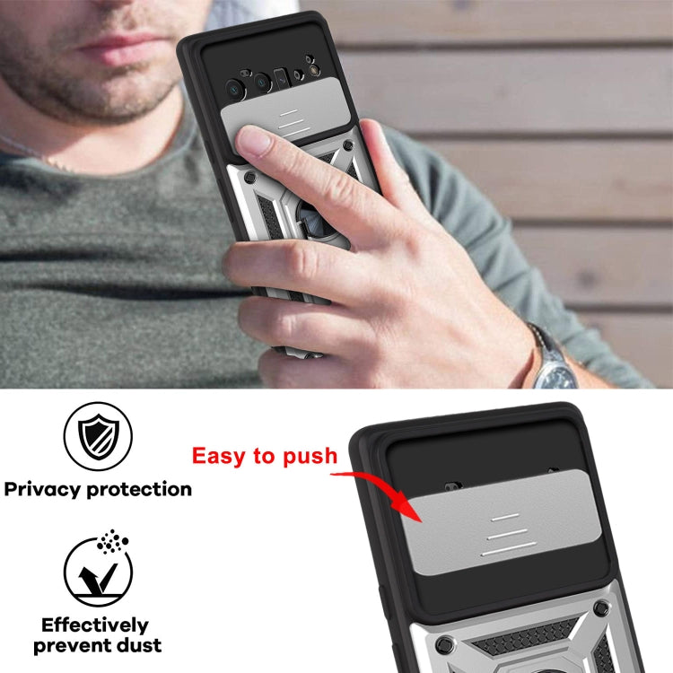 For Google Pixel 6 Pro Sliding Camera Cover Design TPU+PC Phone Protective Case
