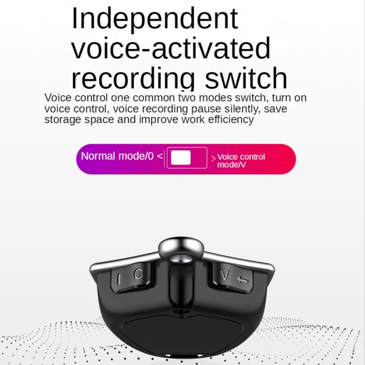 Q4 Cross Pattern AI Intelligent High-definition Noise Reduction Voice Control U Disk Recorder MP3 Player, Capacity:16GB