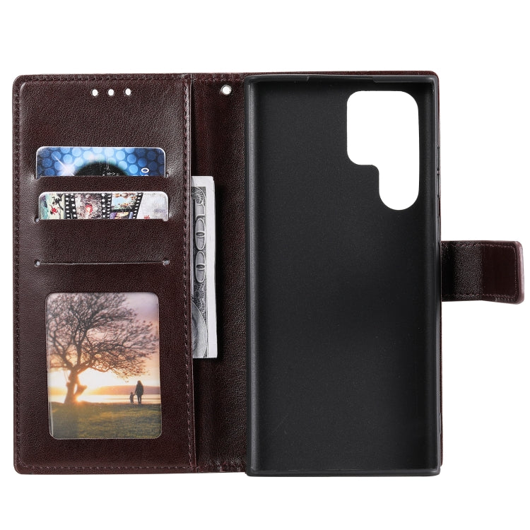 For Samsung Galaxy S22 Ultra 5G Totem Flower Embossed Horizontal Flip Phone Leather Case with Holder & Card Slots & Wallet