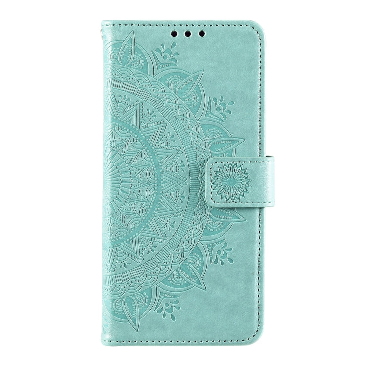 For Samsung Galaxy S22+ 5G Totem Flower Embossed Horizontal Flip Phone Leather Case with Holder & Card Slots & Wallet