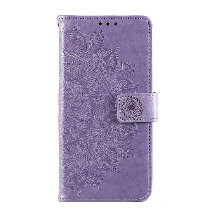 For Samsung Galaxy S22+ 5G Totem Flower Embossed Horizontal Flip Phone Leather Case with Holder & Card Slots & Wallet