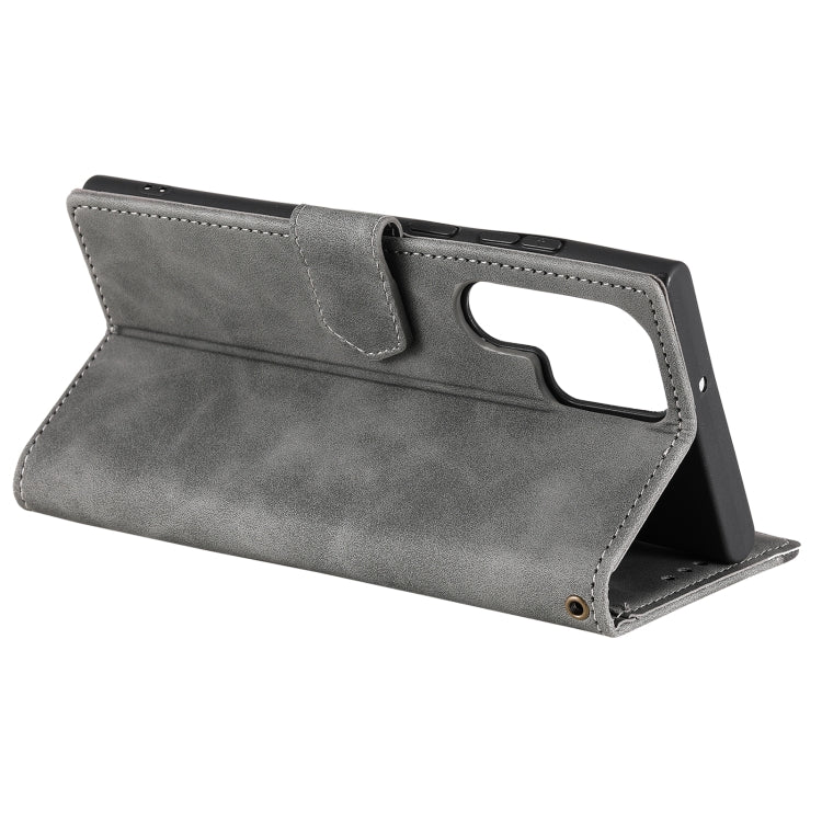 For Samsung Galaxy S22 Ultra 5G Stitching Calf Texture Horizontal Flip Phone  Leather Case with Holder & Card Slots & Wallet