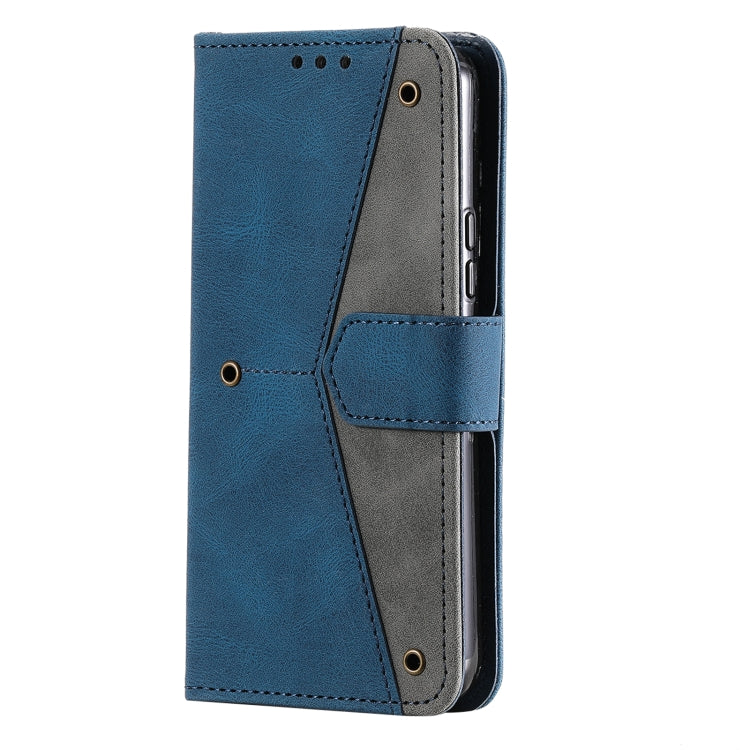 For Samsung Galaxy S22+ 5G Stitching Calf Texture Horizontal Flip Phone  Leather Case with Holder & Card Slots & Wallet
