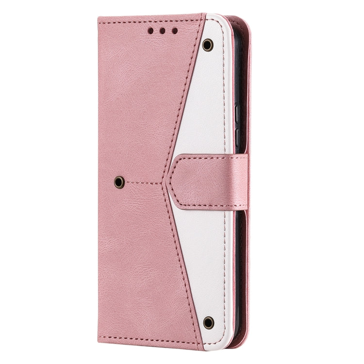 For Samsung Galaxy S22 5G Stitching Calf Texture Horizontal Flip Phone  Leather Case with Holder & Card Slots & Wallet