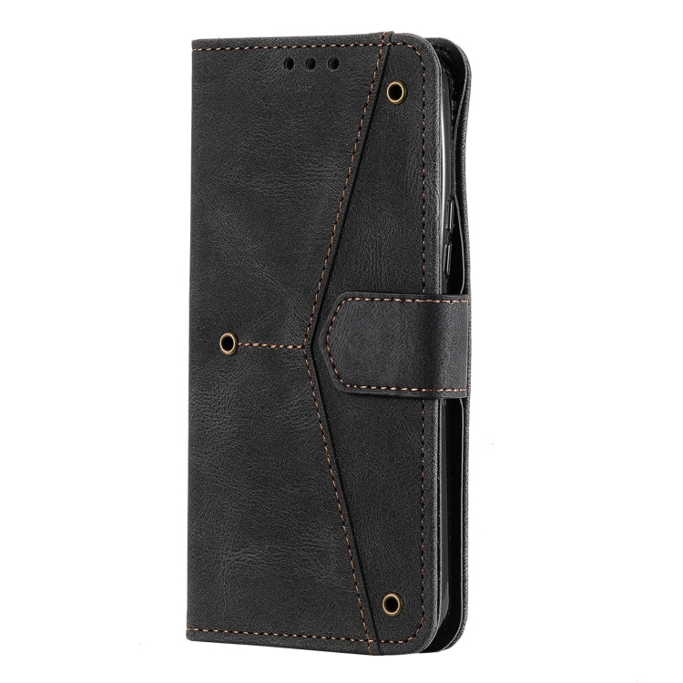 For Samsung Galaxy S22 5G Stitching Calf Texture Horizontal Flip Phone  Leather Case with Holder & Card Slots & Wallet