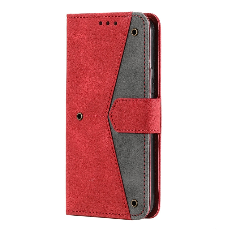 For Samsung Galaxy S22 5G Stitching Calf Texture Horizontal Flip Phone  Leather Case with Holder & Card Slots & Wallet