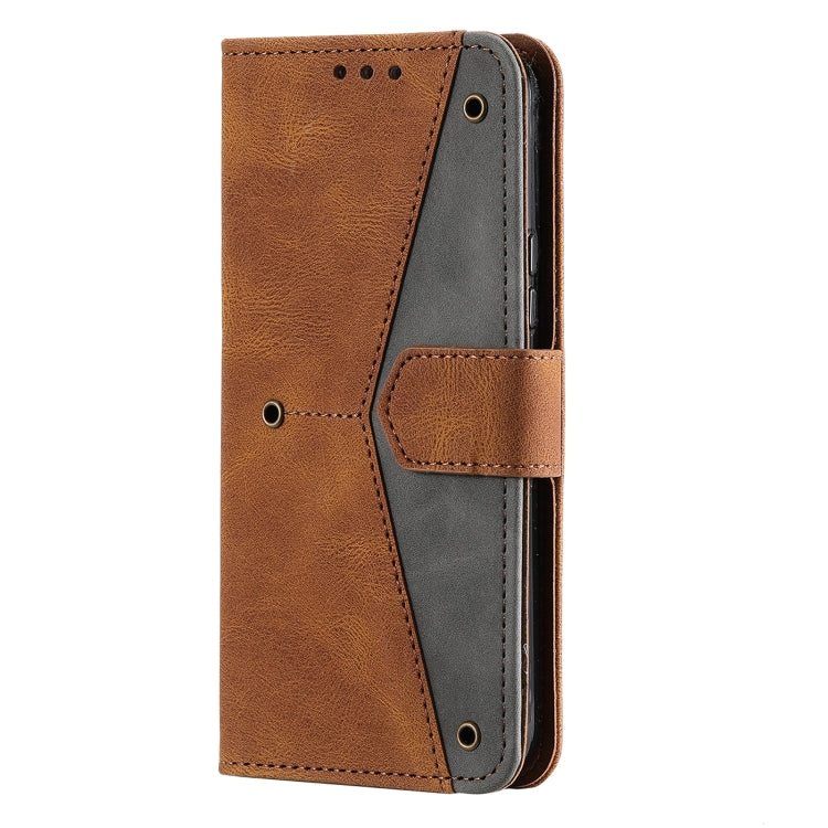 For Samsung Galaxy S22 5G Stitching Calf Texture Horizontal Flip Phone  Leather Case with Holder & Card Slots & Wallet