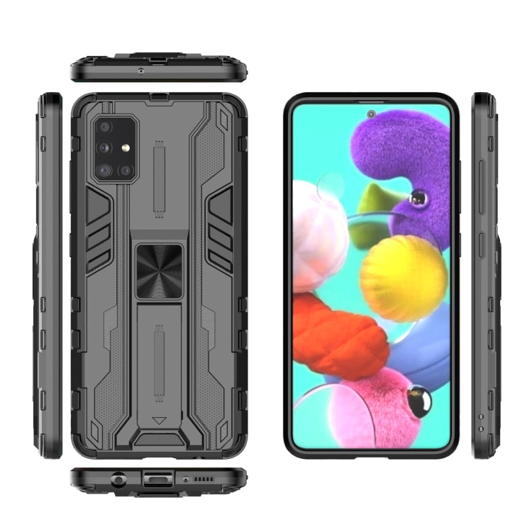 For Samsung Galaxy A51 Supersonic PC + TPU Shock-proof Phone Case with Holder