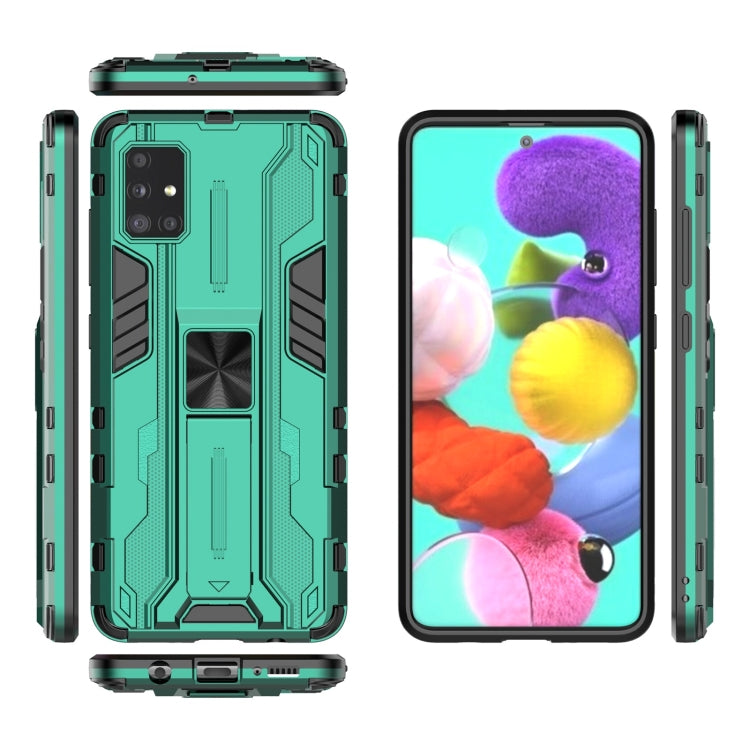For Samsung Galaxy A51 Supersonic PC + TPU Shock-proof Phone Case with Holder