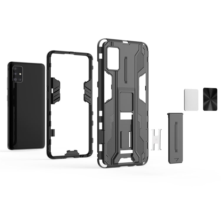 For Samsung Galaxy A51 Supersonic PC + TPU Shock-proof Phone Case with Holder