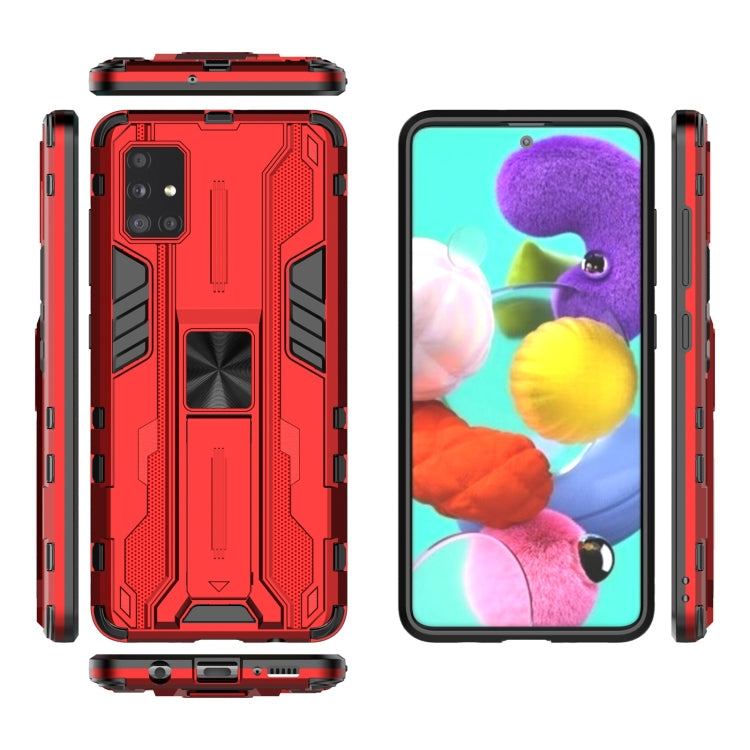 For Samsung Galaxy A51 Supersonic PC + TPU Shock-proof Phone Case with Holder