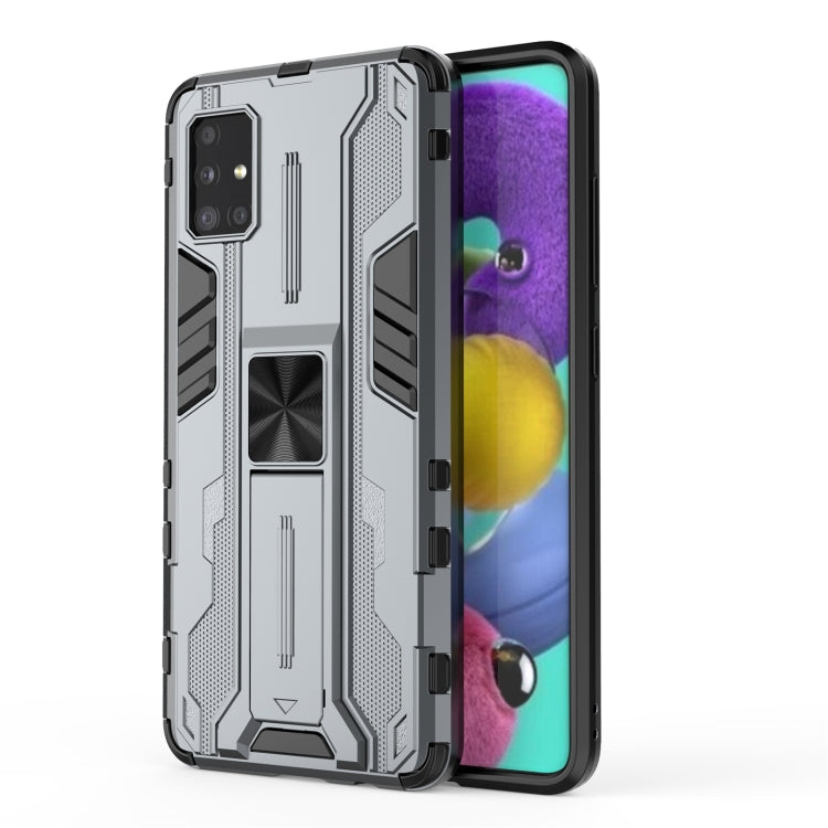 For Samsung Galaxy A51 Supersonic PC + TPU Shock-proof Phone Case with Holder