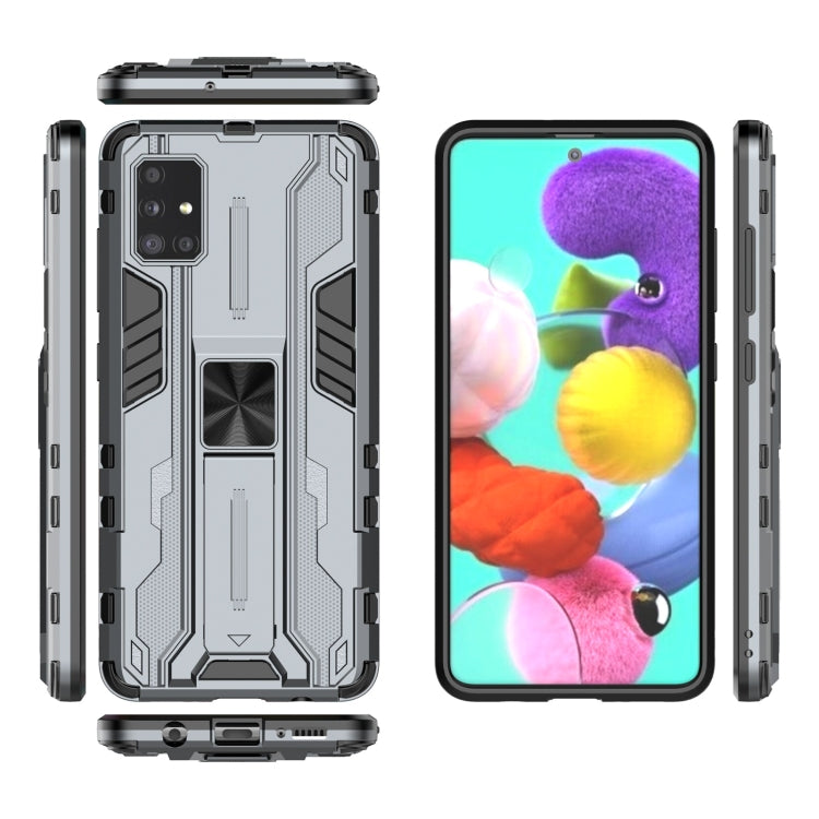 For Samsung Galaxy A51 Supersonic PC + TPU Shock-proof Phone Case with Holder