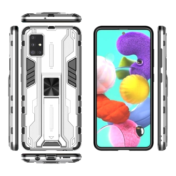 For Samsung Galaxy A51 Supersonic PC + TPU Shock-proof Phone Case with Holder