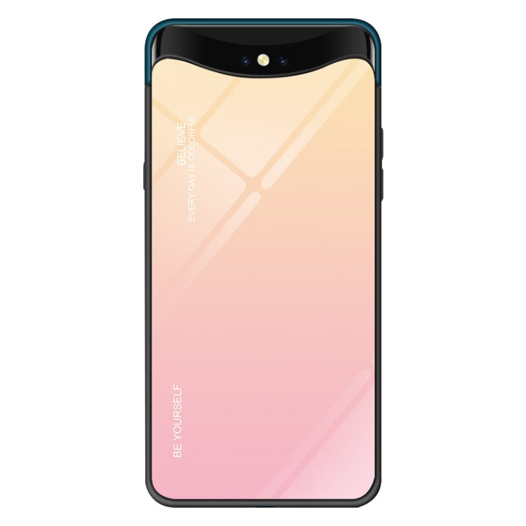 For OPPO Find X Gradient Color Glass Case