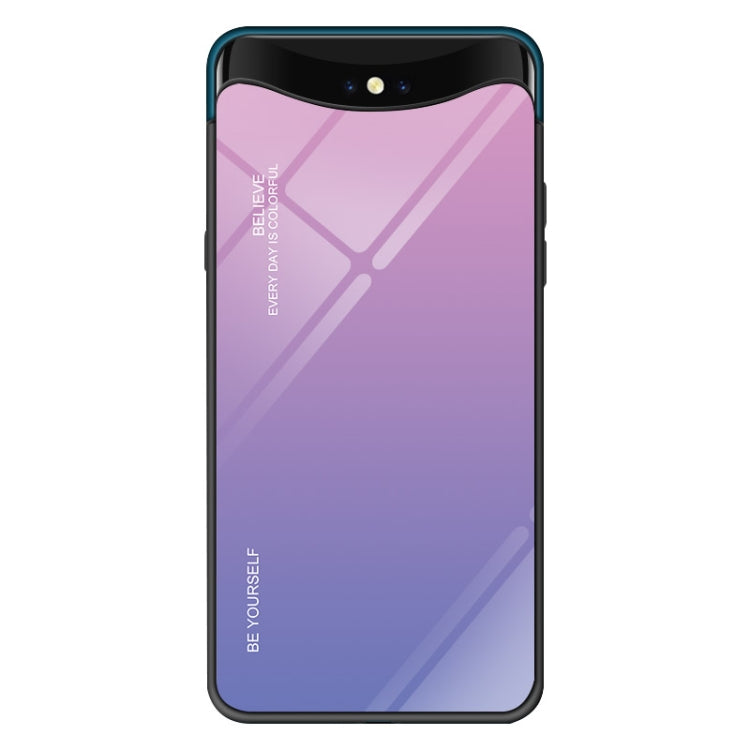 For OPPO Find X Gradient Color Glass Case