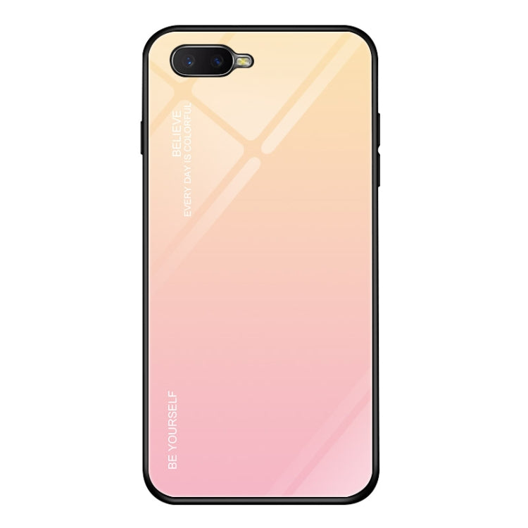 For OPPO K1 / R15X Gradient Color Glass Case