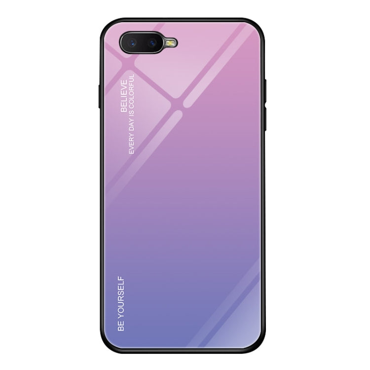 For OPPO K1 / R15X Gradient Color Glass Case