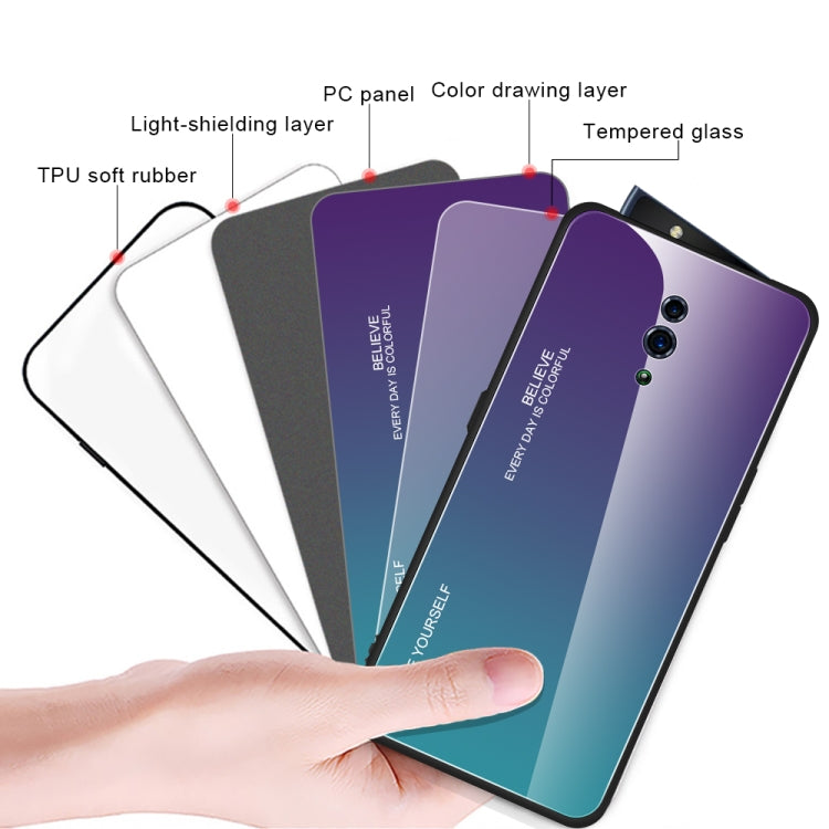 For OPPO Reno Gradient Color Glass Case